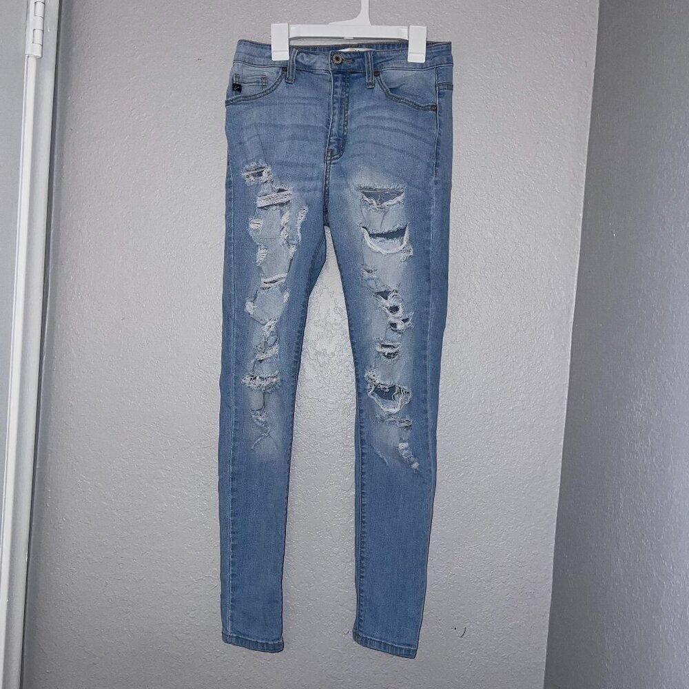 Kancan Women Distressed Skinny Jeans Size 7/27